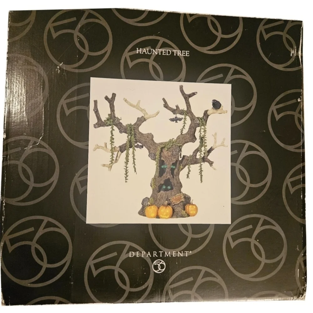 Vintage Halloween Department 56 Haunted Tree Spooky Lights Sounds Shakes 15 Inch